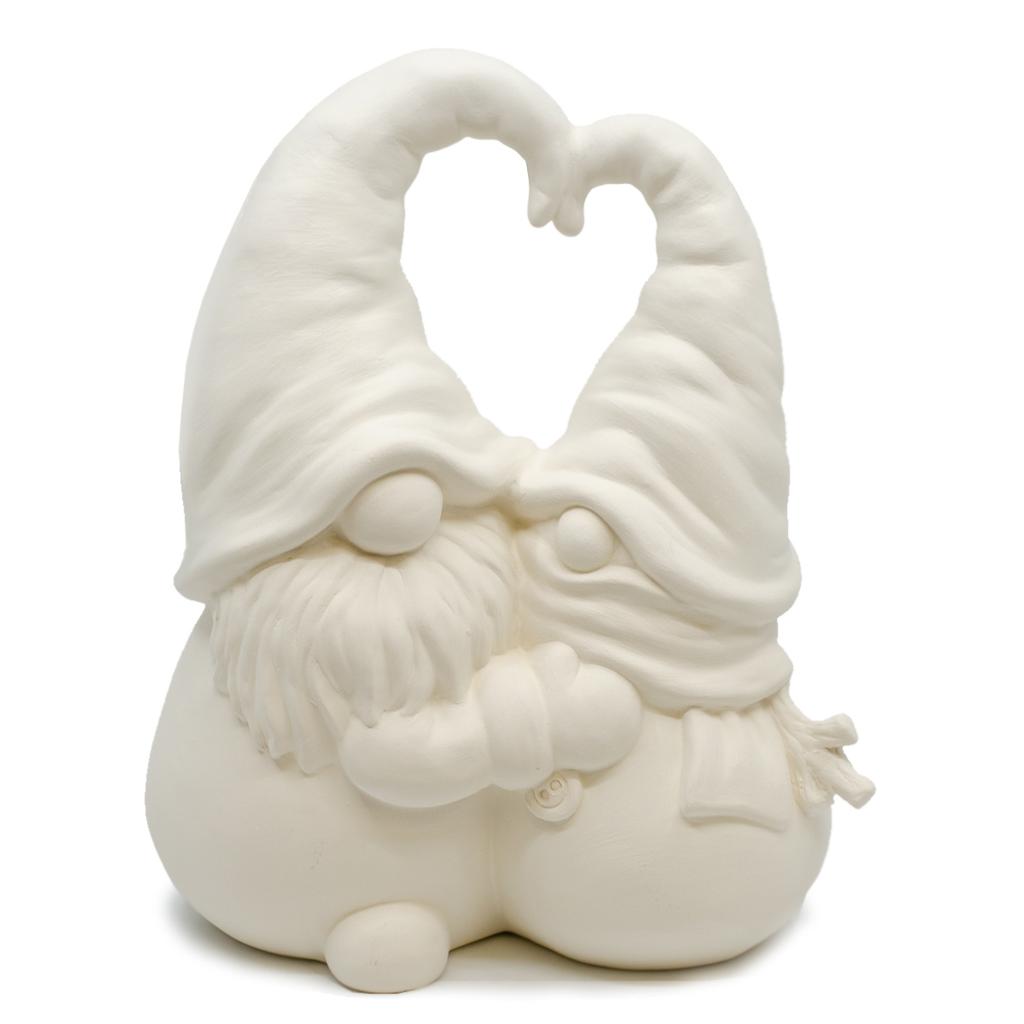 Lge Hugging Gnome and Snowman