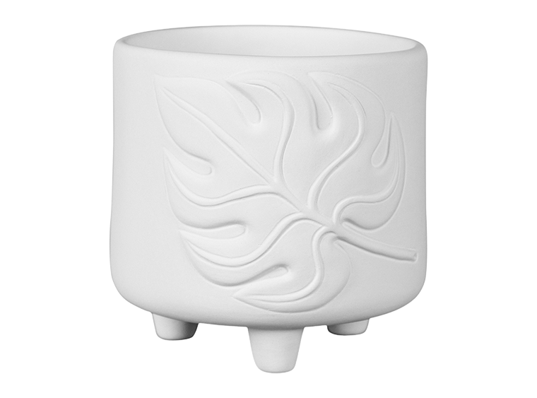 Monstera Footed Container