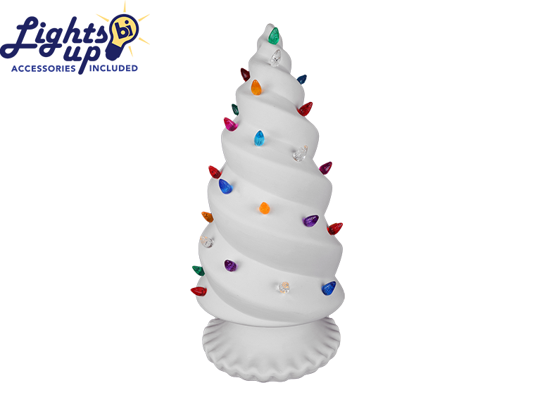 13.5 in Lighted Spiral Tree