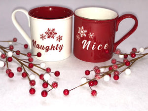 Naughty & Nice Mug Set