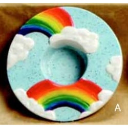 Rainbow Tea Candle
