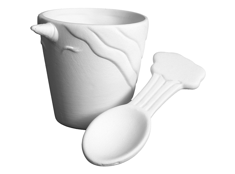 Unicorn Ice Cream Bowl with Spoon