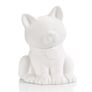 Cat Treat Jar - 7.75hx5.5w