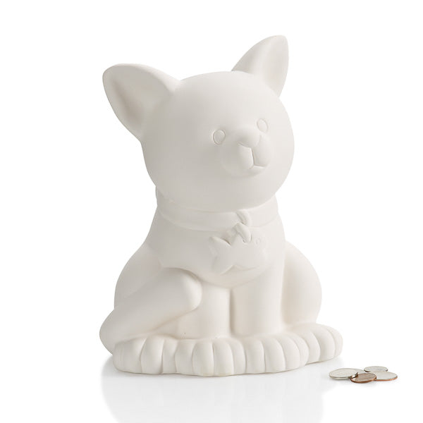 Cat Biggy Bank - 6.25W x 9.25H