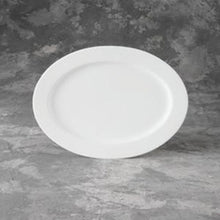 Load image into Gallery viewer, Medium Rimmed Oval Platter - 15 in

