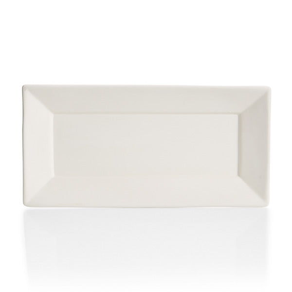 Angled Rim Rectangular Platter - 15x7.5