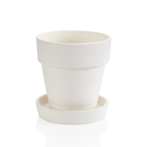 Flower Pot with Saucer - Small 4x4