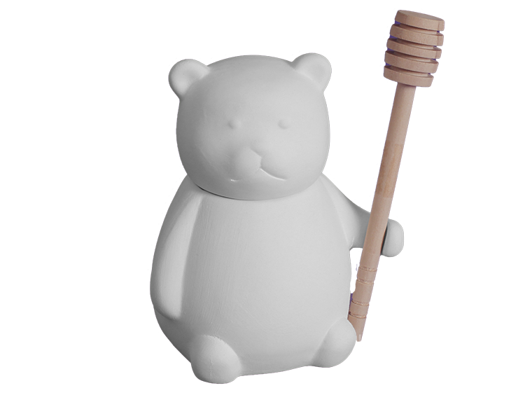 Teddy Bear Honey Pot